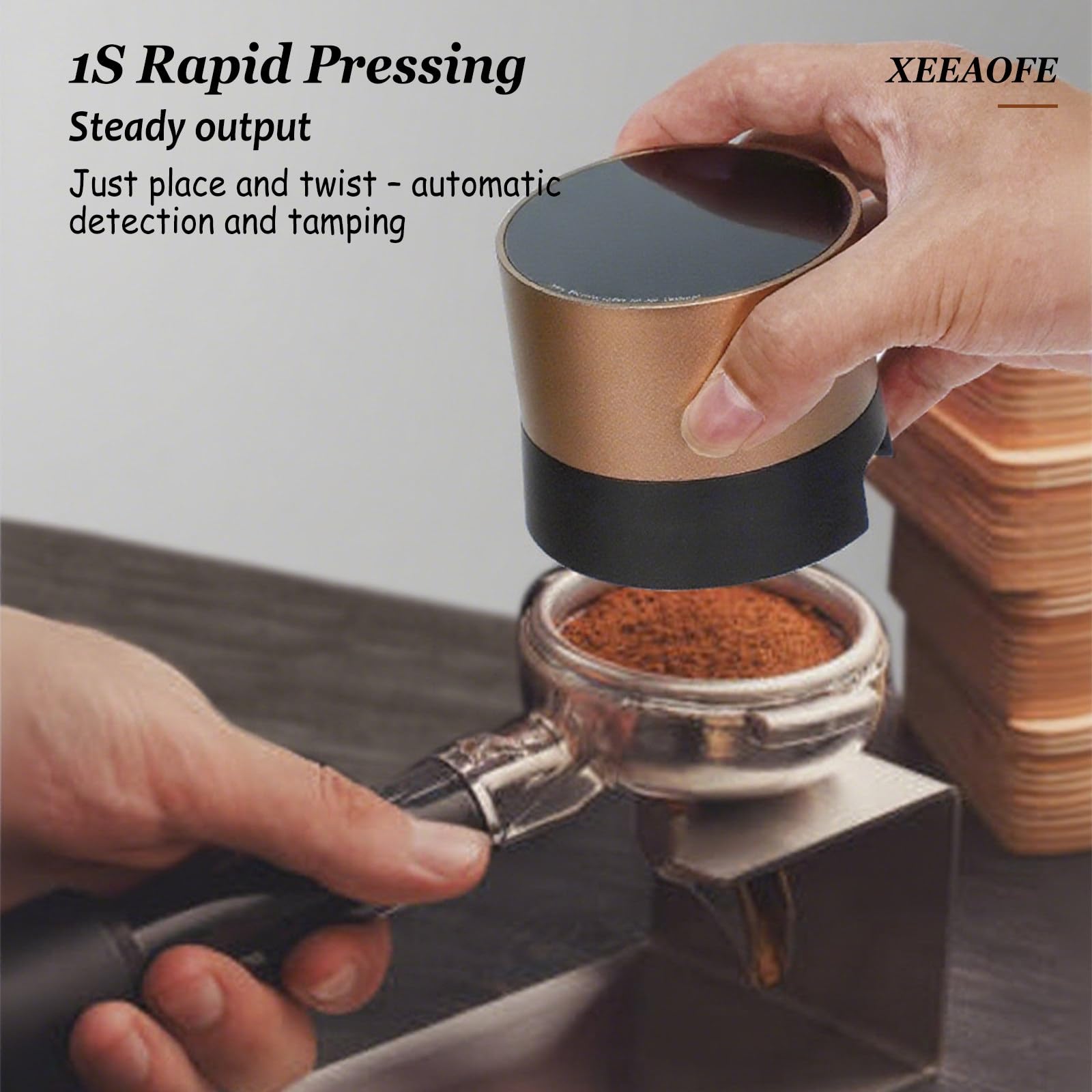 Zestaw Akcesoriów do Espresso 58mm, Poziomica-Tłoczek i Narzędzie do Dystrybucji Espresso, Akcesoria do Maszyn, Dla Domowego Baristy, Miłośników Kawy