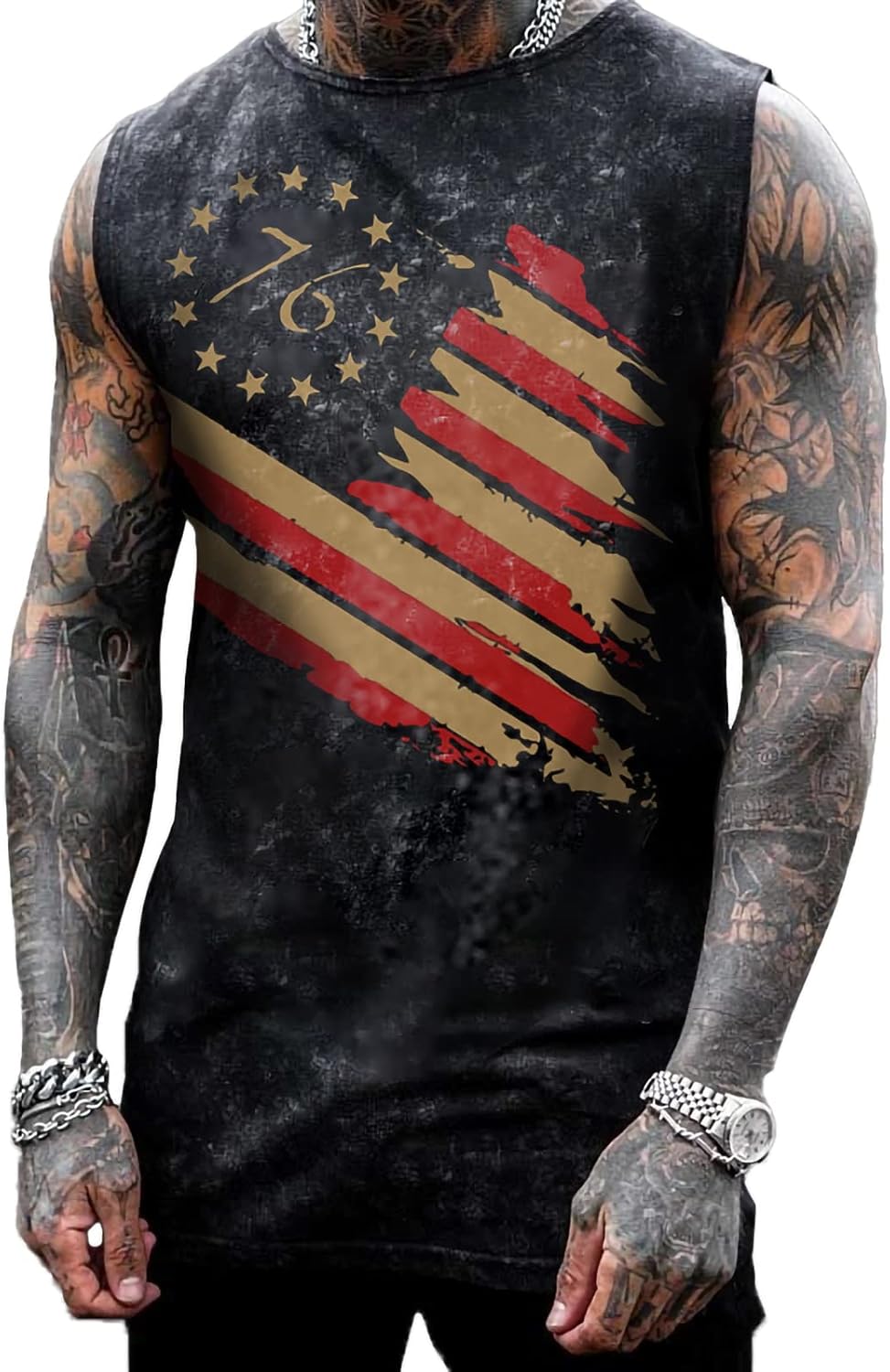 Mens Skull 3D Graphic Print Shirts Tank Tops Gym Workout Crew Neck Sleeveless Casual Shirts Tops