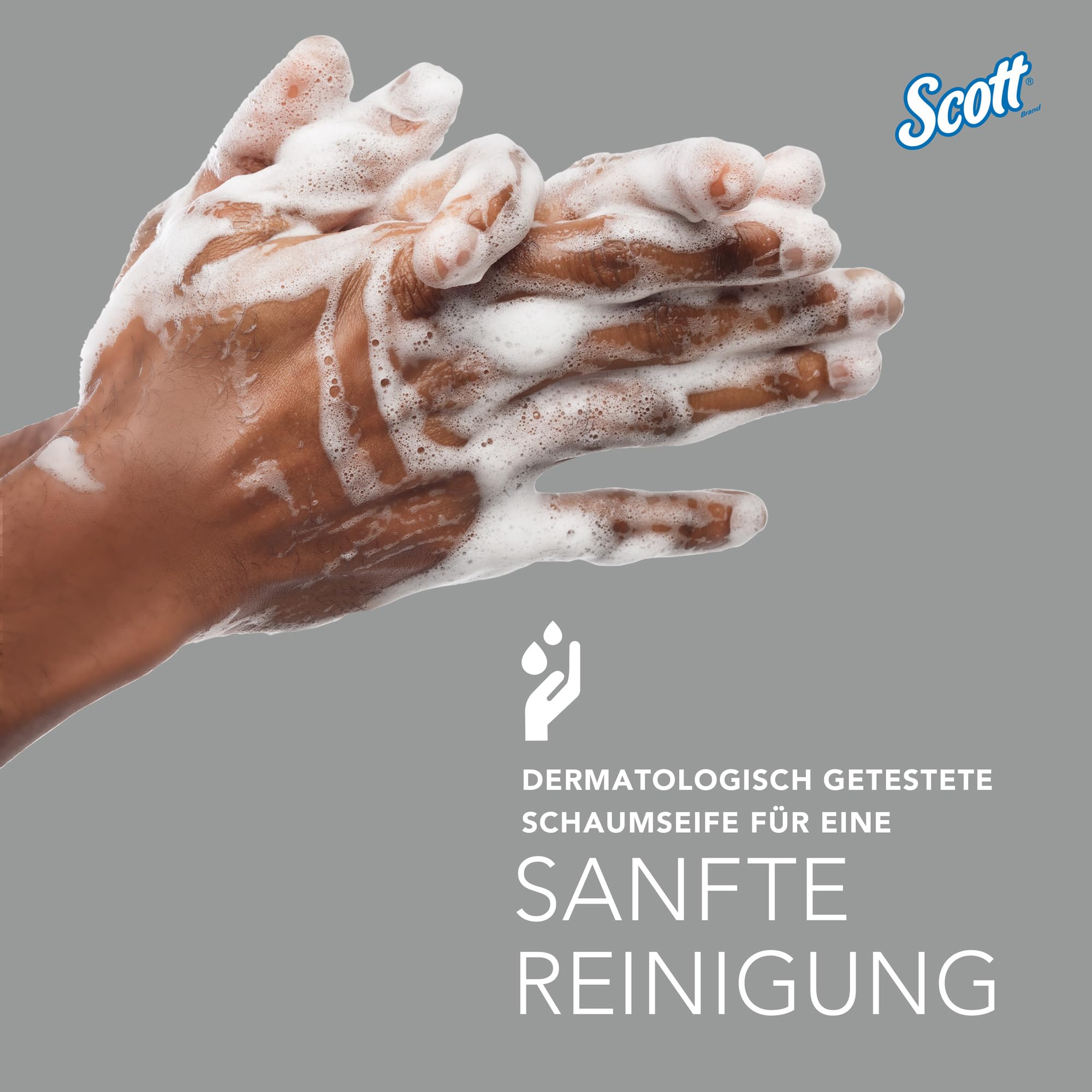 Scott Control Schaumhandseife 6342, unparfümierte Handseife für häufige Verwendung, 6 Kassetten farbloser Handreiniger x 1 Liter (insges. 6 l)