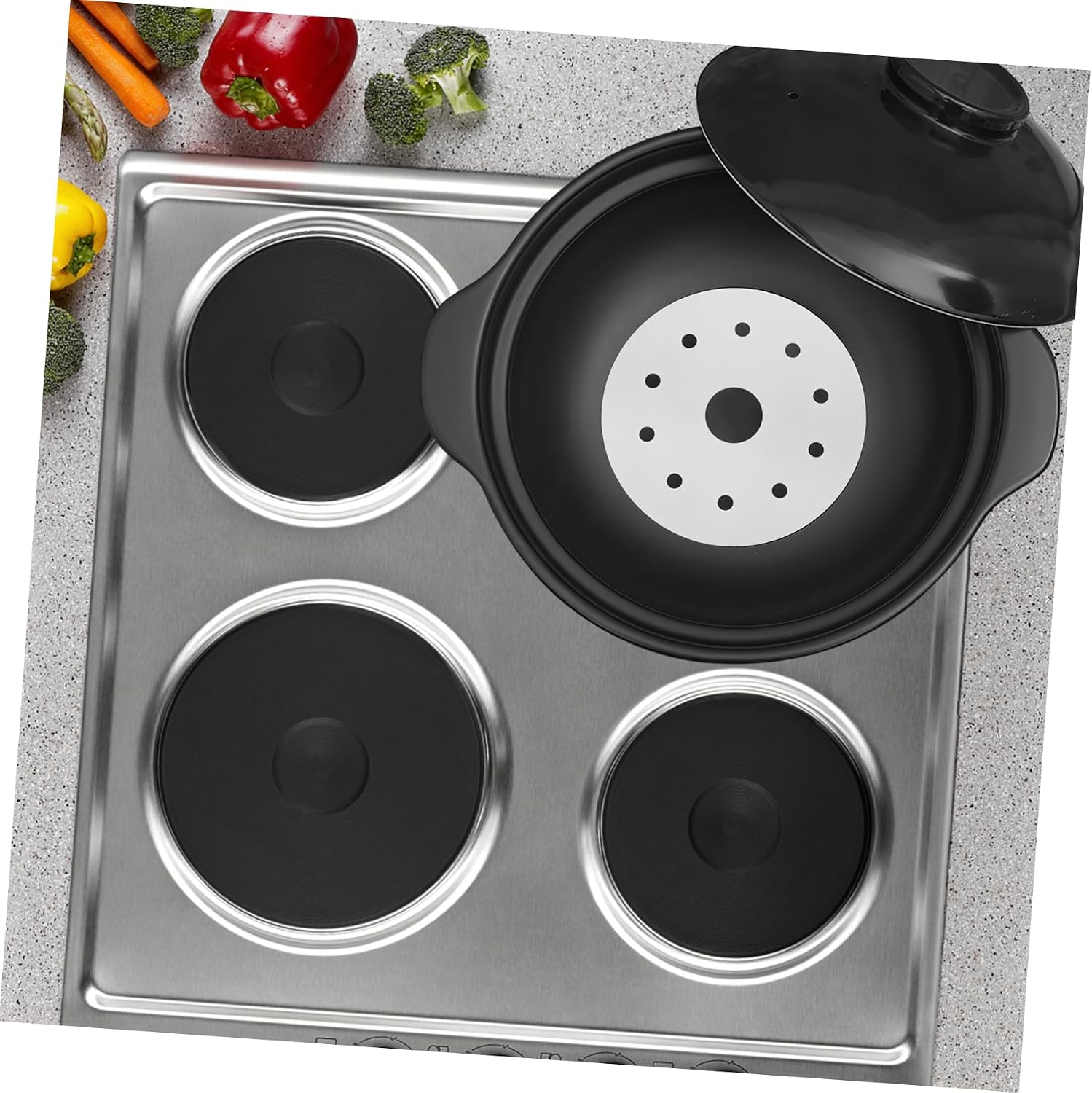 ULTECHNOVO Stainless Steel Heat Induction Disk Adapter Plate 10-inch Heat Conduction Sheet for Induction Cooktops Kitchen Cookware for Casseroles and Stews