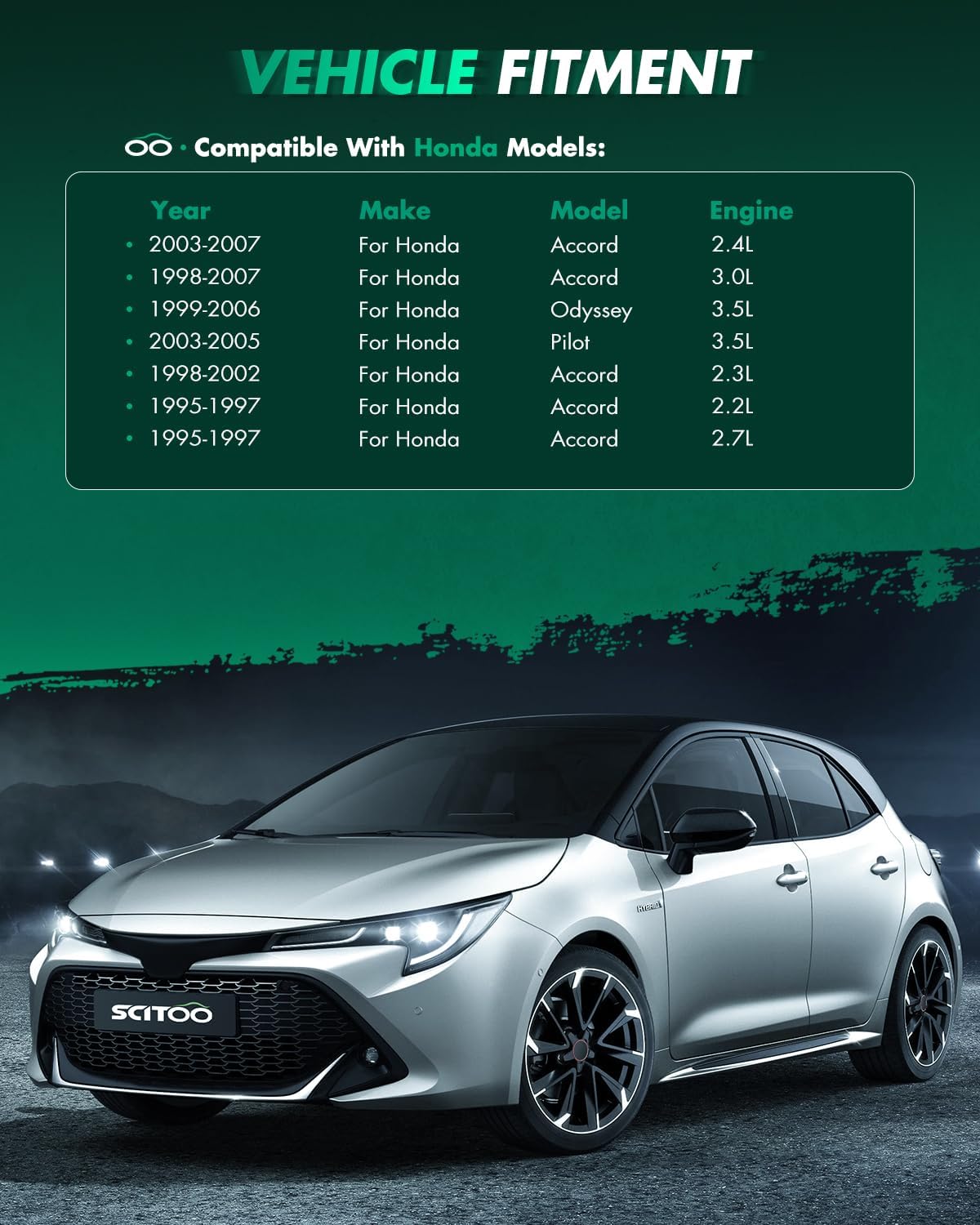 SCITOO Starters New Compatible for Acura CL 1998-1999 3.0L Mdx 2001-2002 TL 1999 2004-2006 3.2L for Honda for Accord 1998-2007 3.0L Odyssey 1999-2006 Pilot 2003-2005 17728N SM442-01 SMU0004