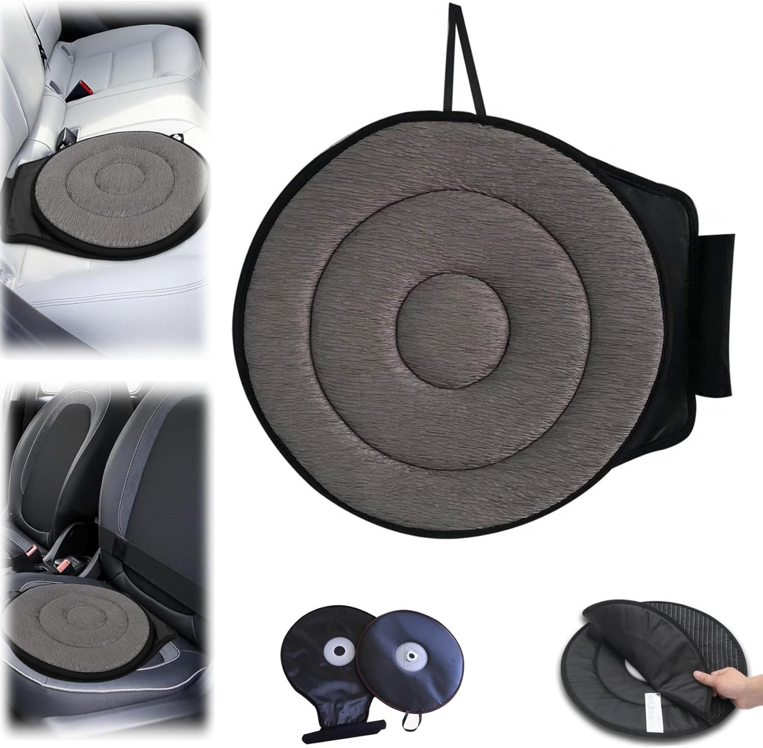 RUMILK 360 Rotating Seat Cushion for Car, Rotating Seat Cushion Elderly for Car, 360