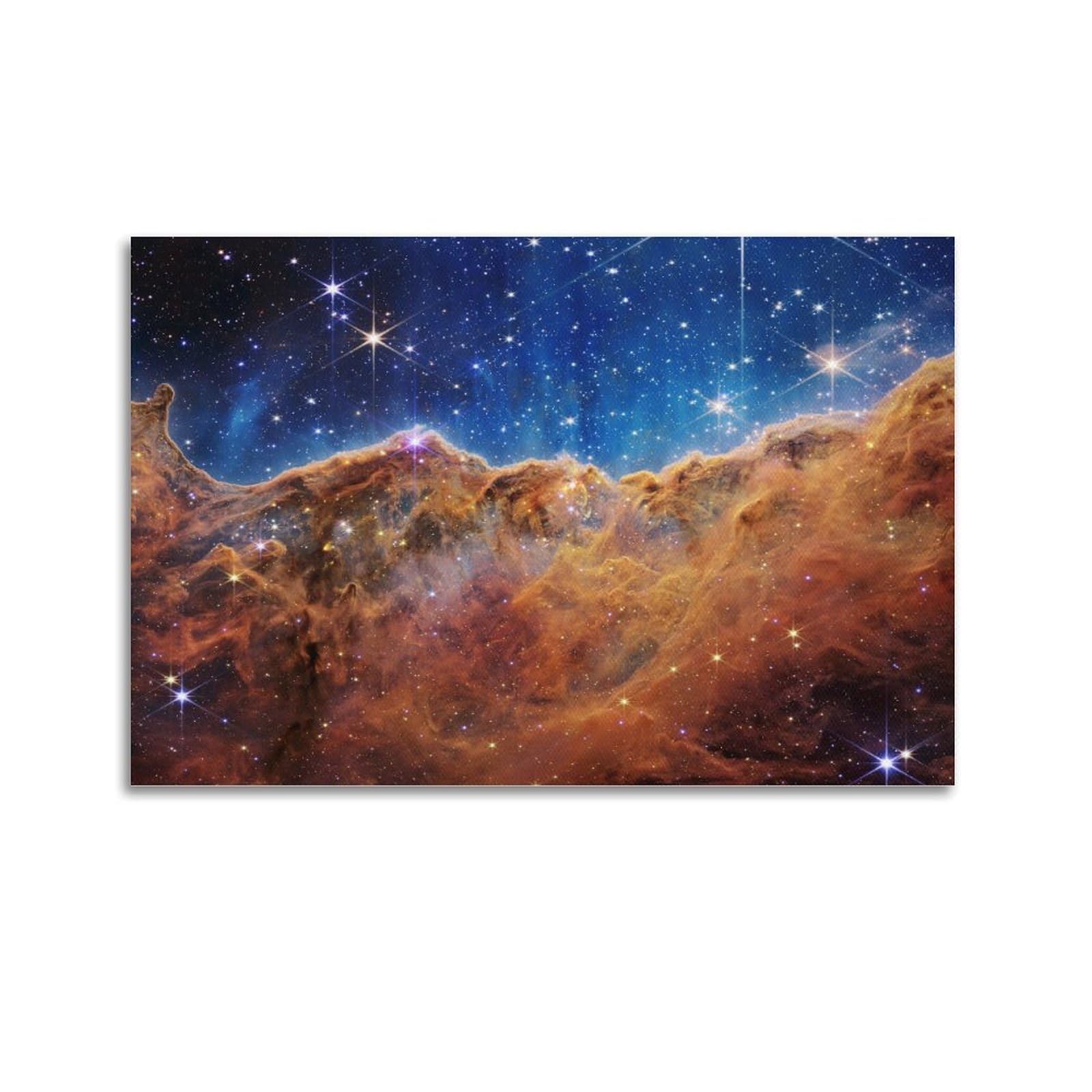 OKAHYS Carina Nebula Cosmic Cliffs Space Poster Decorative Painting Canvas Wall Artworks Picture 24x36inch(60x90cm)