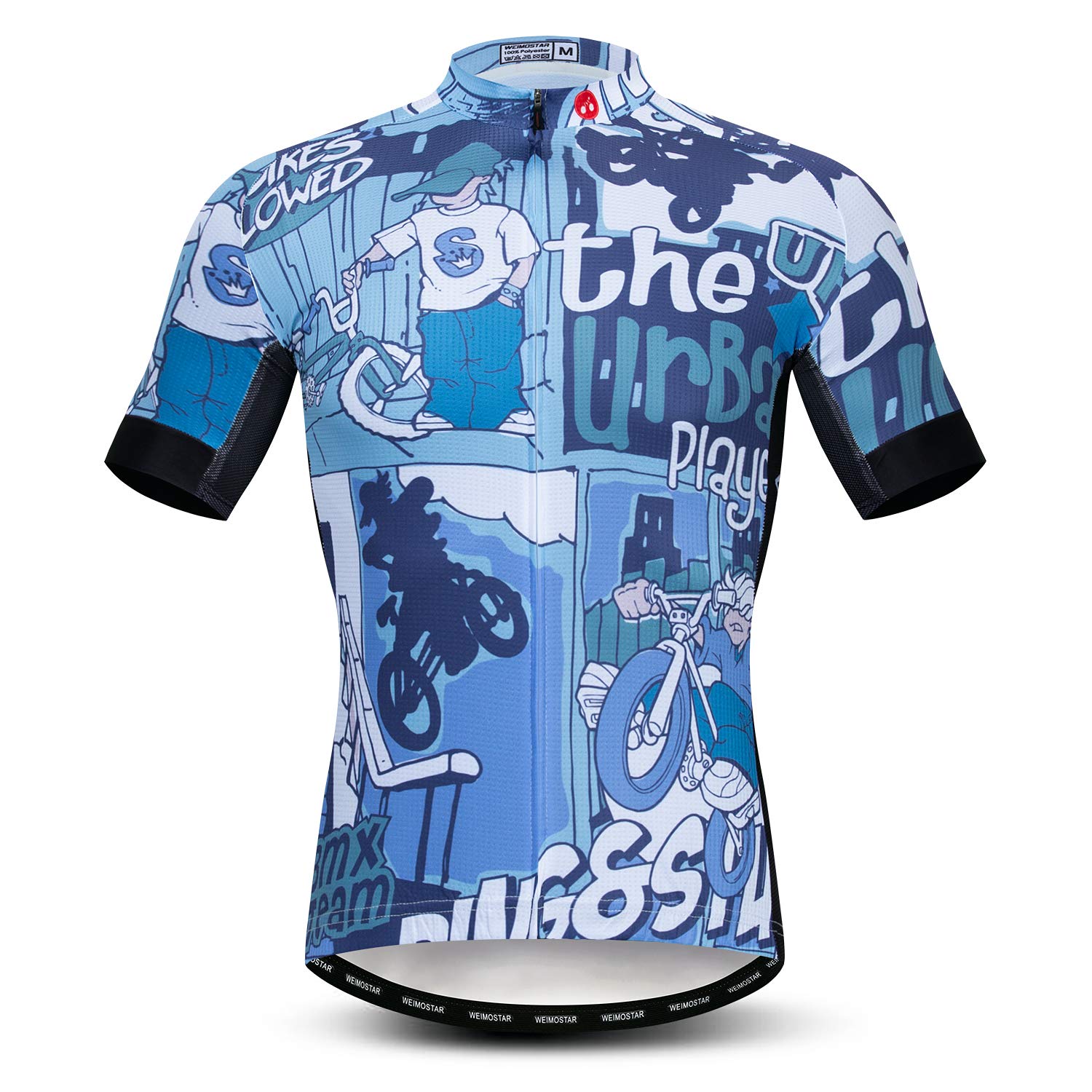 JPOJPO Fahrradtrikot für Herren, Mountainbike-Trikot, Sommer, kurzärmelig, atmungsaktiv, schnell trocknend