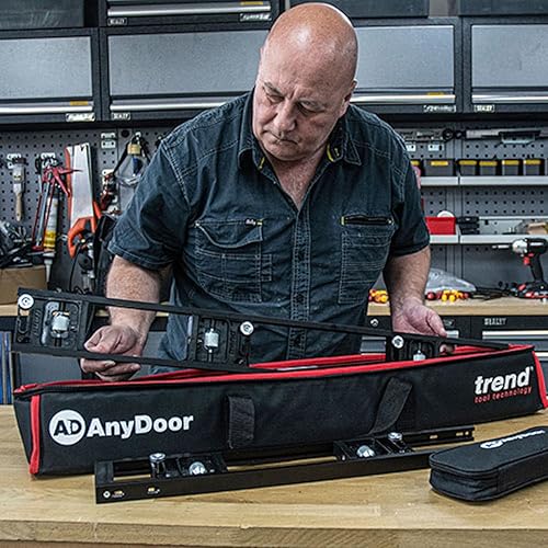 Miniatura 16 de Trend Kit de plantilla de bisagra a tope AnyDoor de 9 pies, de forma rápida y precisa empotrar bisagras cuadradas y de radio en puertas y marcos de