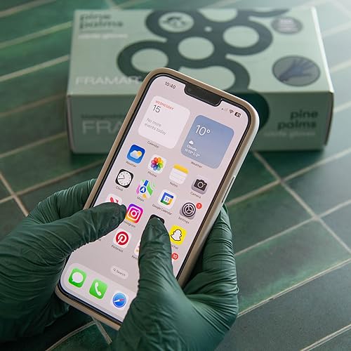 Miniatura 9 de FRAMAR Cepillo de pelo ventilado profesional - Guantes verdes desechables sin látex