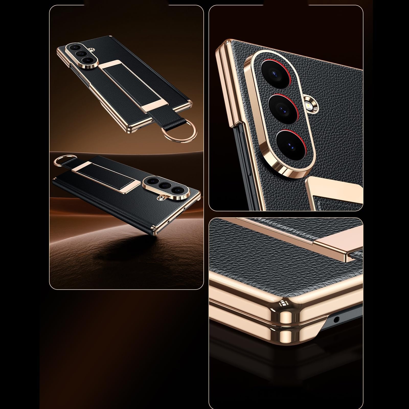 Custodia Per Samsung Galaxy Z Fold 8 Ultra, Pelle Vera Ultra Sottile Case