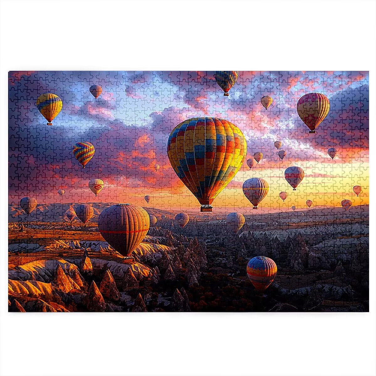Puzzle 5000 elementów, Turcja, zachód słońca, 5000 elementów, drewniane puzzle dla dorosłych, trudna łamigłówka, gra logiczna dla całej rodziny, drewniane puzzle, dekoracja salonu, prezenty, Q-36