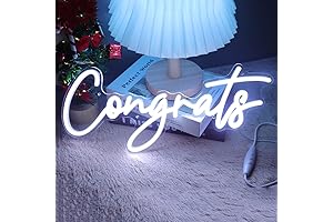 Congrats Neon Sign: Radiant Wall Art for Joyous Occasions 