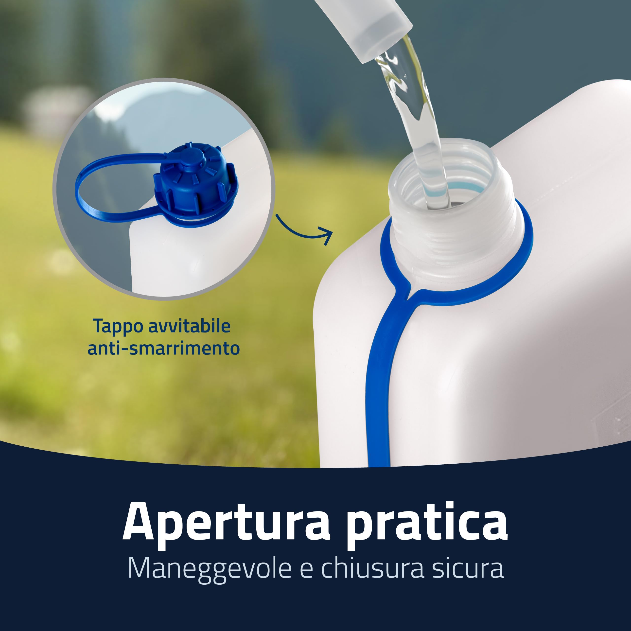 hünersdorff Tanica per acqua ECO con tappo avvitabile, 2 l, 810250