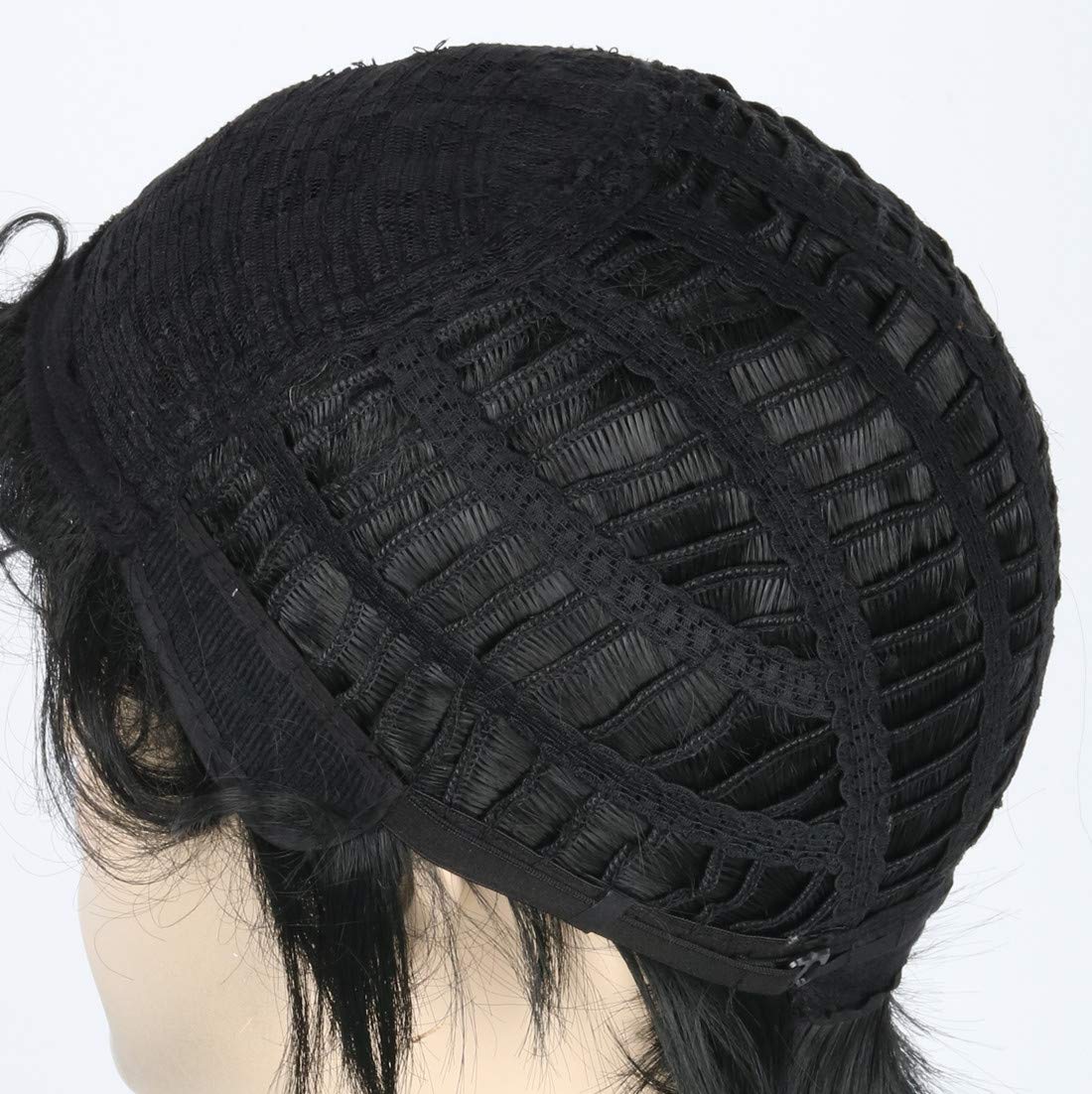 Topcosplay Men Wigs Short Black Mixed Blonde Curly Halloween Costume Funny Wigs - Image 6