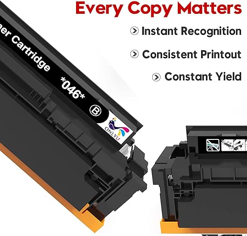 Miniatura 4 de ONLYU Cartucho de tóner compatible de repuesto para impresora láser 046 046H CRG-046H para impresora láser Color ImageCLASS MF735Cdw LBP654Cdw