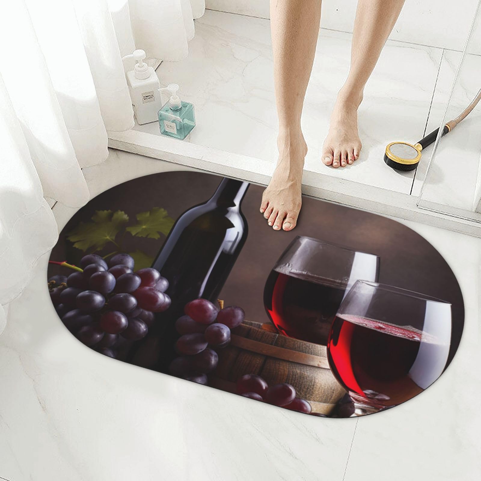 Tapis de douche en diatomite pour éviter l'humidité au sol de la salle de bain