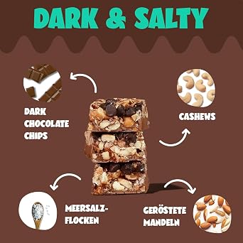 ahead Nut Bar Mixed Box Cereal Bar without Added Sugar with 3 Varieties 12 x 35 g Only 1.7 g Sugar per Gluten-Free Bar