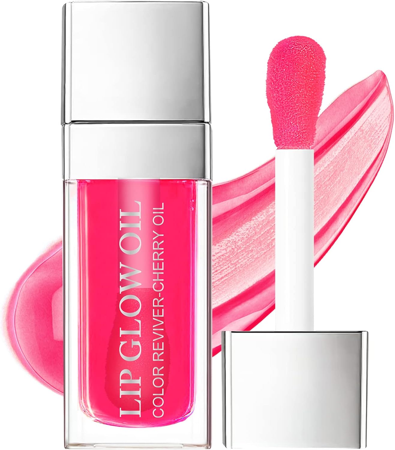 Plumping Lip Oil Getinte, Hydraterende Lip Oil Langdurige Voedende Lip, Hydraterende Lipgloss Tint Lipstick voor Vrouwen, Glitter Shine Liquid Lipstick, Lip Glaze Makeup Cosmetic