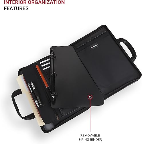 Miniatura 5 de Wenger Luggage Proxy 601675 - Portafolio de presentación con cremallera, color negro, 14 pulgadas