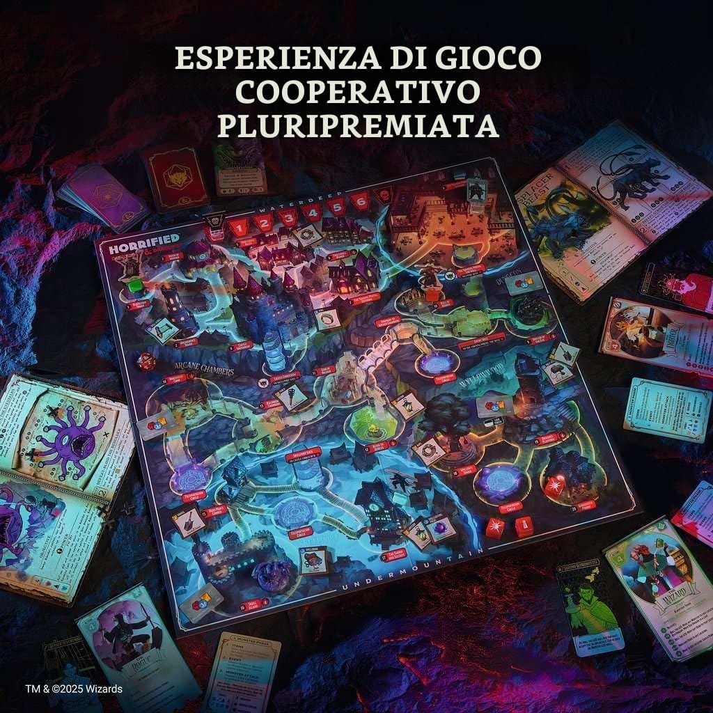 Ravensburger 24755 - Horrified Dungeons & Dragons - gioco da tavolo cooperativo per tutti dai 10 anni in su, per serate di gioco con amici o familiari, per 1-5 fan di Horrified e D&D, edizione tedesca