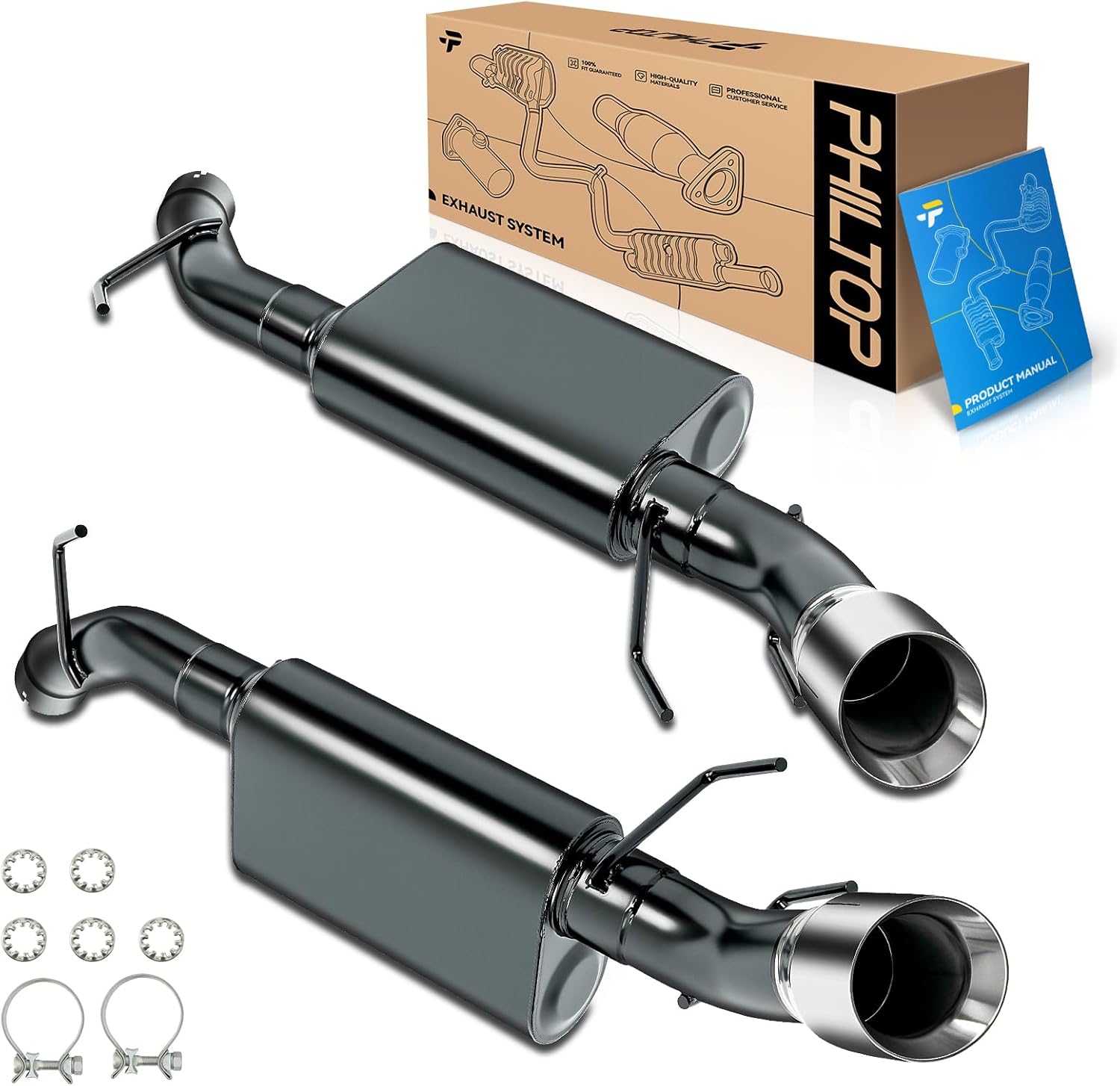 PHILTOP Cat-Back Exhaust System for 2010–2015 Camaro 6.2L