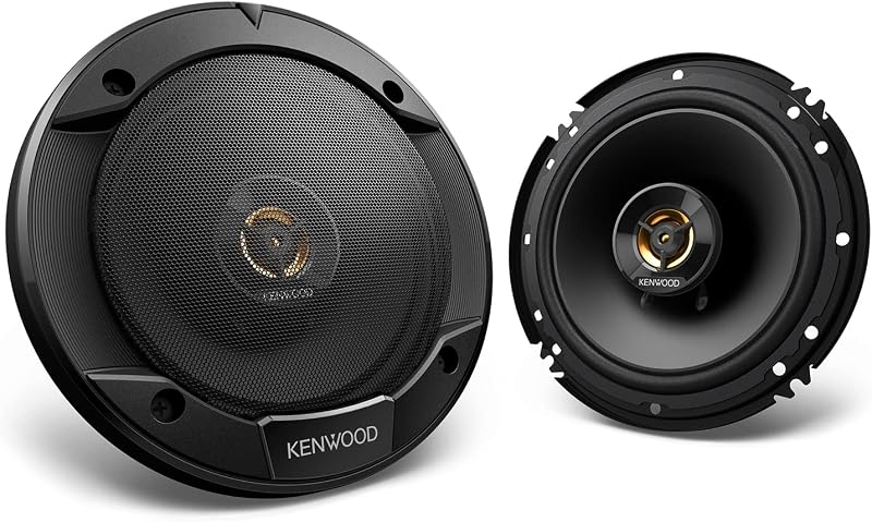 KFC-1666R Road Series Car Speakers (Pair) - 6.5" 2-Way Car Coaxial Speakers, 300W, 4-Ohm Impedance, Cloth Woofer & Balanced Dome Tweeter, Heavy Duty Magnet Design
