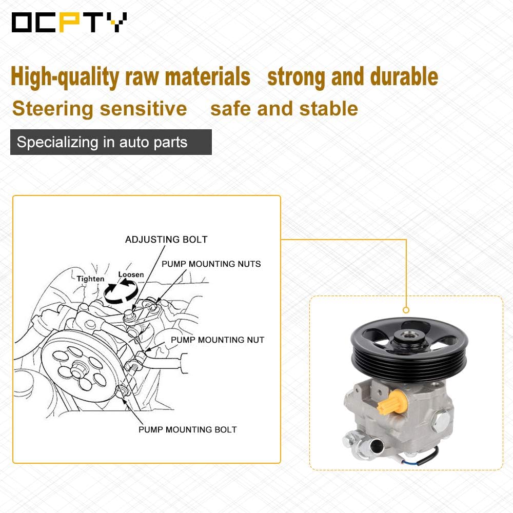 Power Steering Pump, OCPTY Power Assist Pump fits 2003-2007 for Subaru Forester Replace for 21-5330