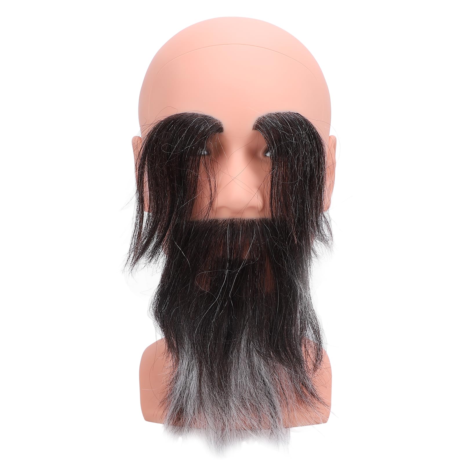 Tête de mannequin chauve de barbier entraînement coiffure modèle résine PVC avec barbe