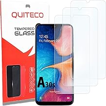 QUITECO Vetro Temperato per Samsung Galaxy A30S / Samsung Galaxy M30S [3 Pezzi] Vetrino Protettivo Pellicola Protezione Schermo