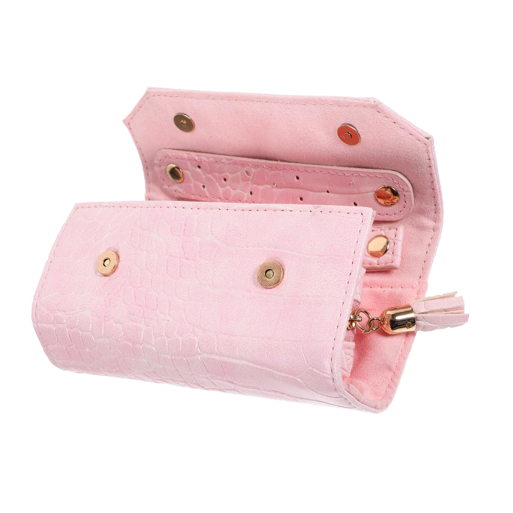 Ciieeo Jewelry Organizer Roll Bag Travel Jewelry Pouch Storage Bag Necklace Ring Holder Large Capacity