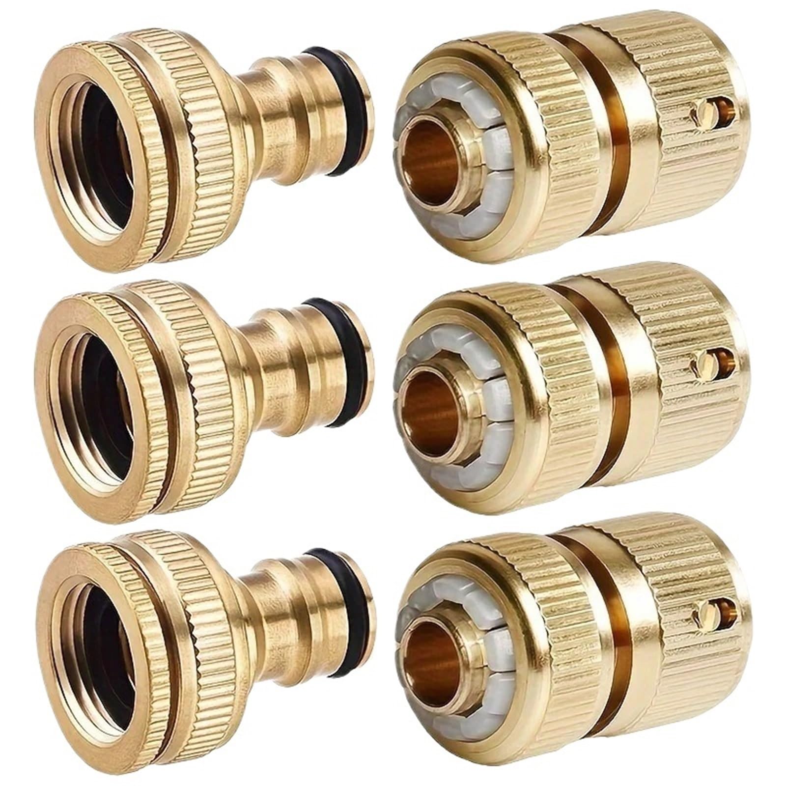 Conector Manguera 3/5 Pares de Conectores Manguera jardín latón