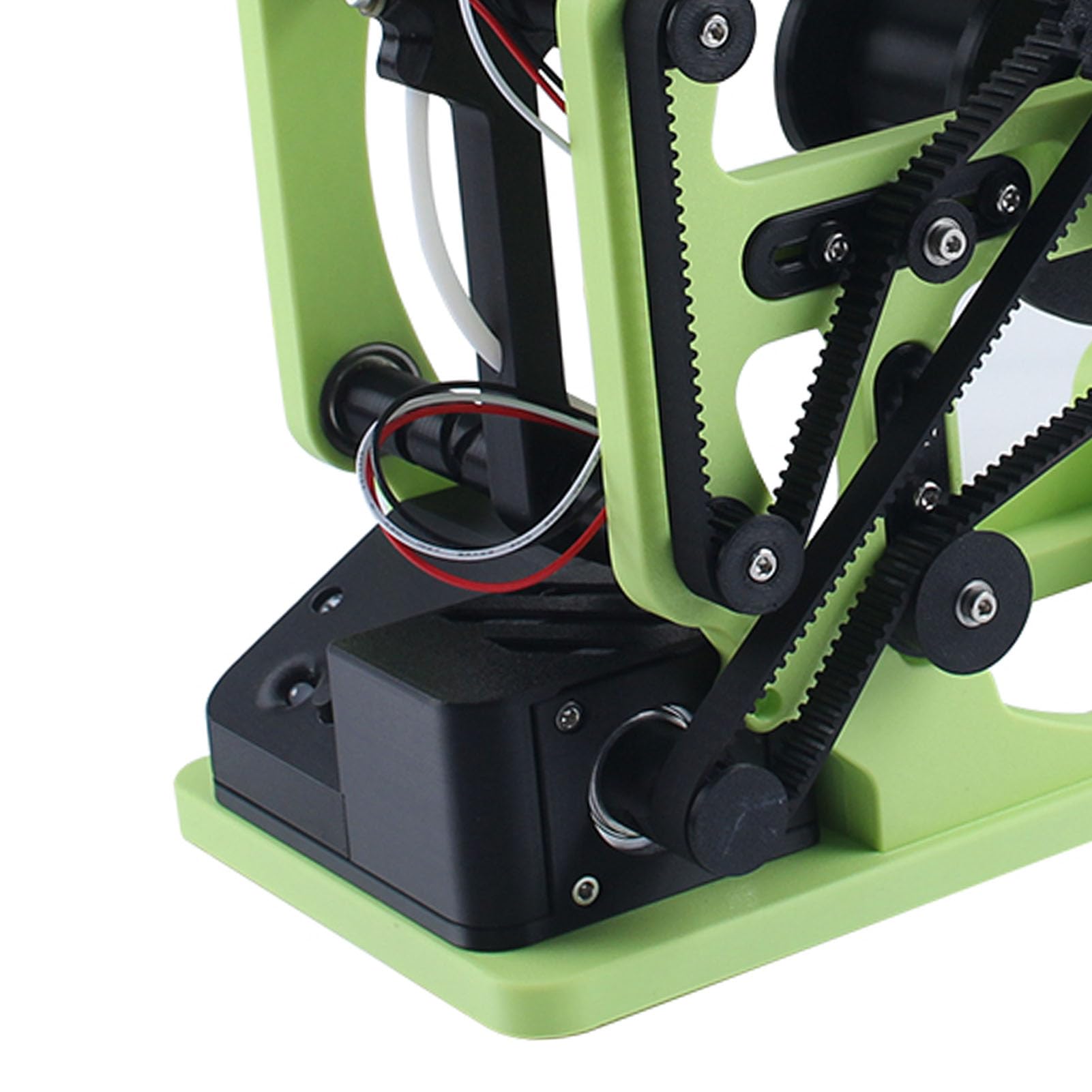 Fafeicy 3D-Drucker-Filament-Respooler, Doppellagiger Elektrischer Spulenwickler für PLA, PETG, ABS, TPU, Nylon, Grün, für 3D-Druck, Hobbyisten, Werkstatt, Heimgebrauch, 1 Packung