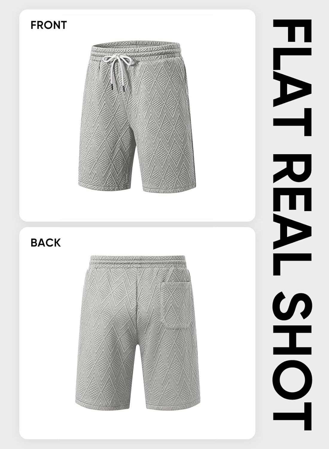 JMIERR Mens Sweat Shorts Casual Stretch Elastic Waist Sweat 7 inch Inseam Lounge Summer Running Shorts with Pockets - Image 6