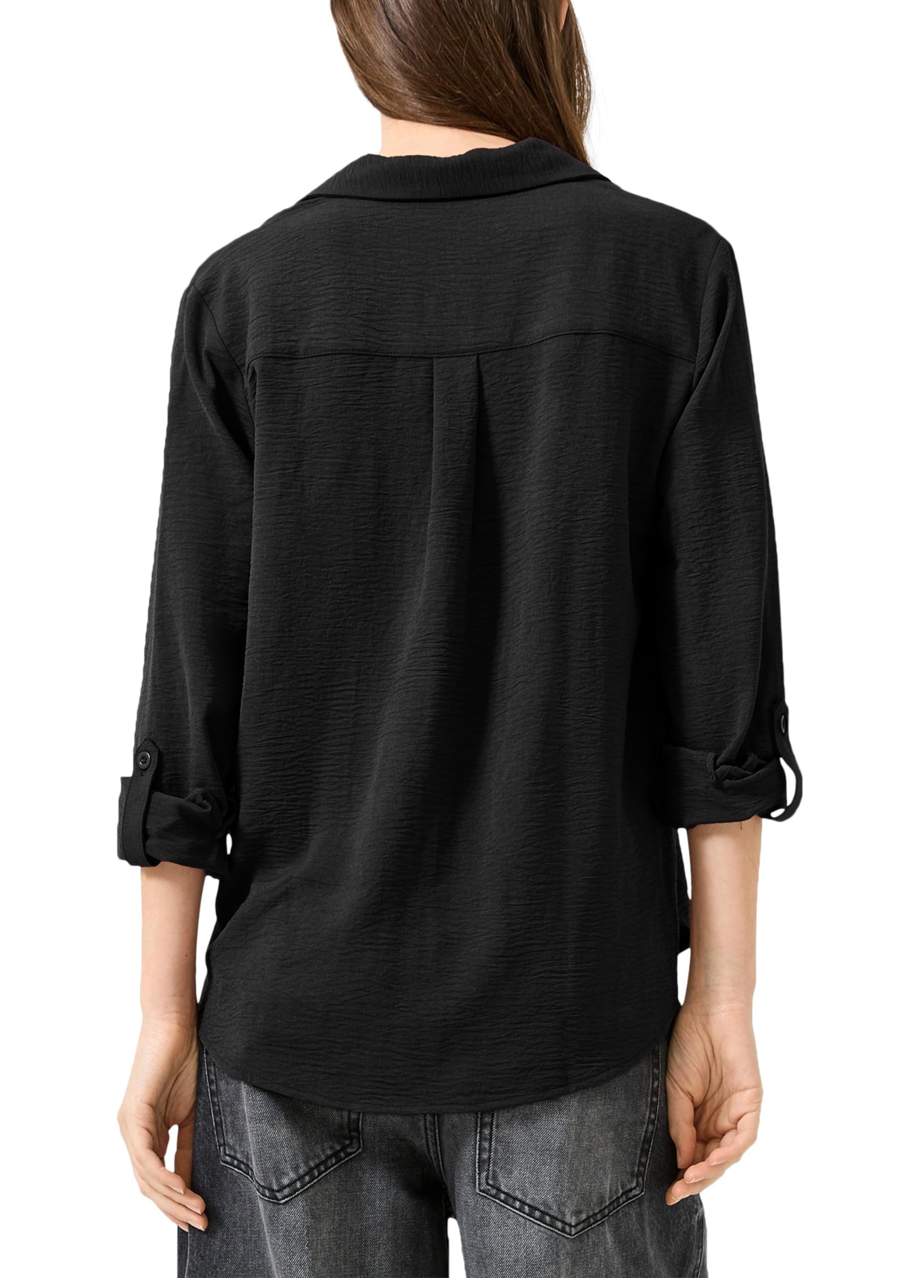 QS Bluse mit Turn-up