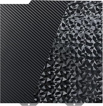 IdeaFormer Smooth Diamond PEO + Carbon Fiber PET Build Plate 184x184 mm 7.24 x7.24 inch for Bambu Lab A1mini, Double Sided Spring Steel Sheet.