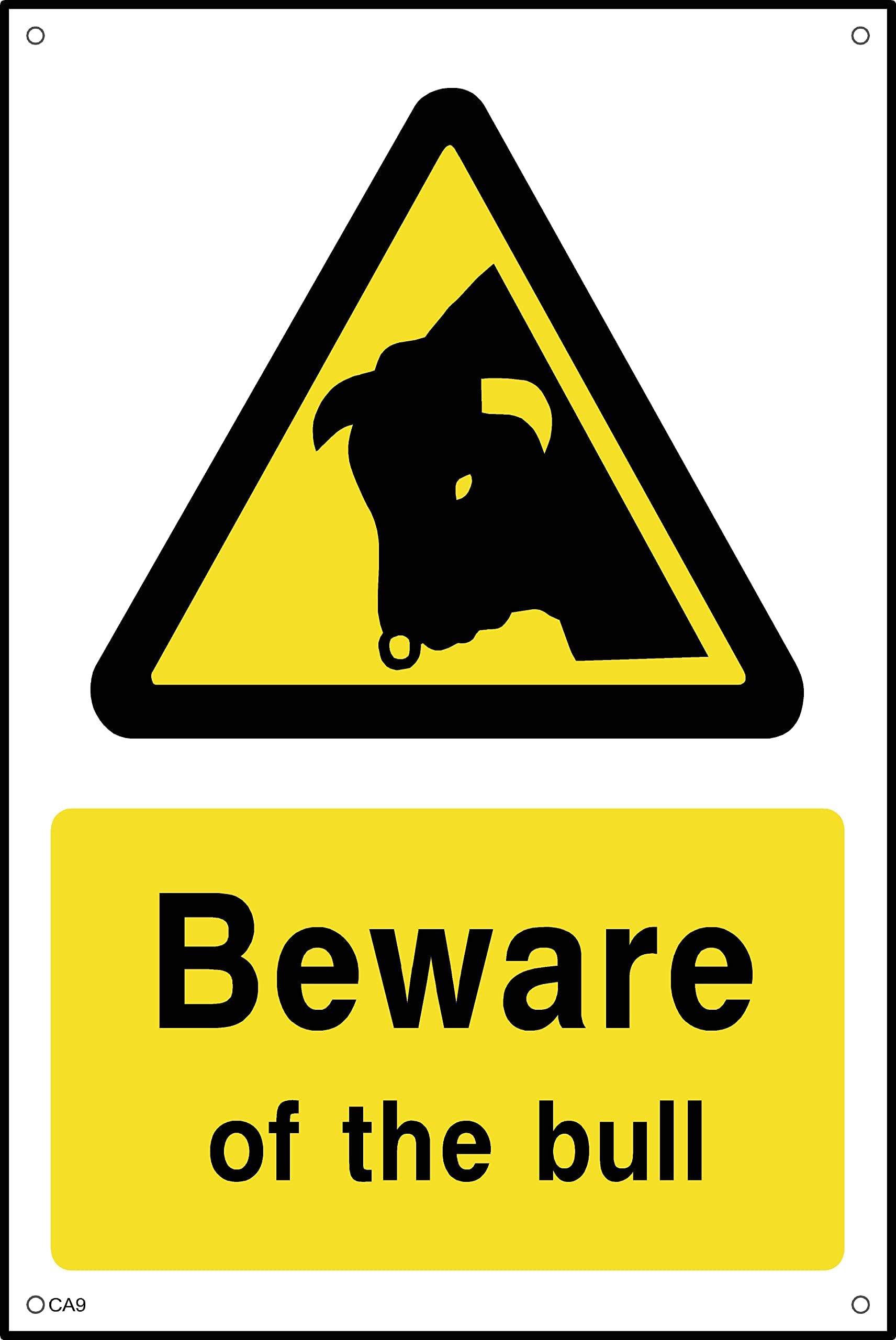 Warning Deep Excavations Safety Sign - 1.2mm Rigid Plastic 300mm X