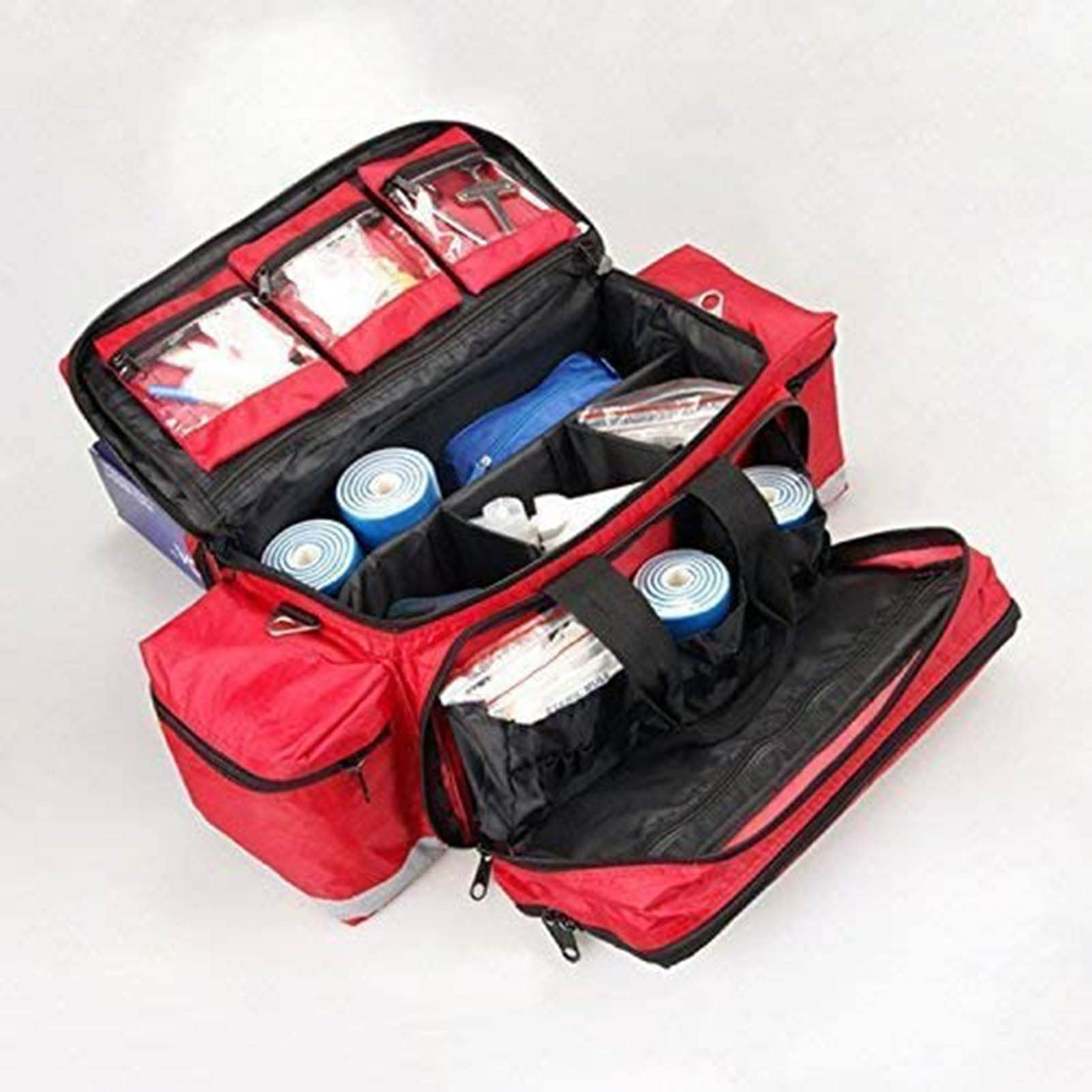Botiquín De Primeros Auxilios, Botiquín De Primeros Auxilios Profesional, Bolsa Médica De Almacenamiento, Bolsa Completa De Respuesta Ante Emergencias, Ideal para EMT, EMS, Paramédicos, Rojo