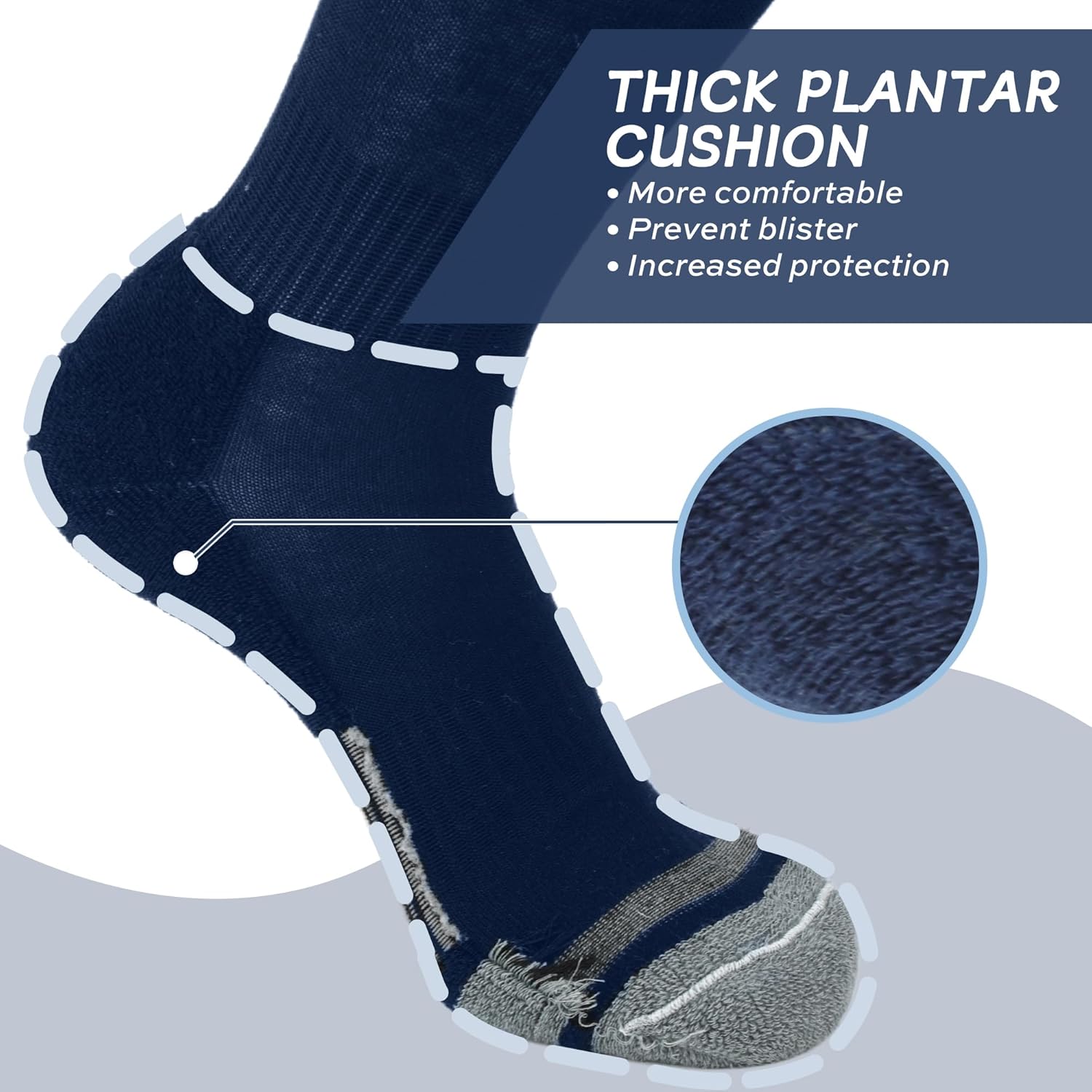 3 Pack Soccer Socks Softball Baseball Football Socks for Youth Men and Women - Image 3