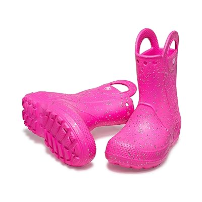 Crocs Kids Handle it Rain Boot (Little Kid/Toddler) Kids Shoes Pink Crush Glitter