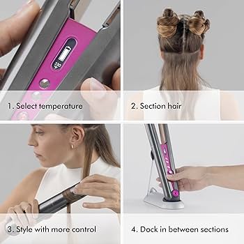 Dyson Corral ストレートヘアアイロン ブラック/ピンク ダイソン＞Dyson Corrale／ﾌﾞﾗｯｸﾆｯｹﾙ | ANAショッピング A-style