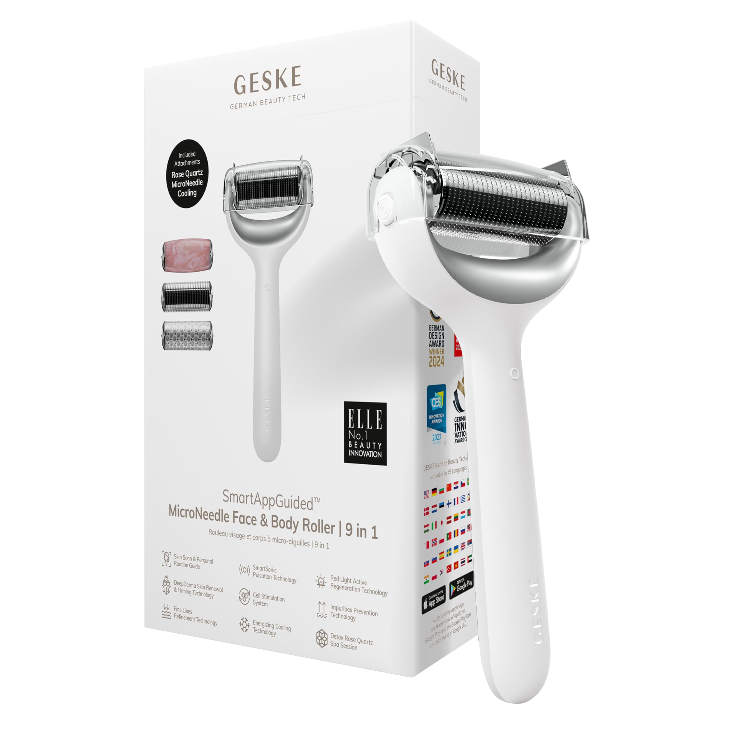 GESKE Kühlkopf Für MicroNeedle Gesichtsroller – Kühlender Aufsatz Für Straffe Poren & Natürlichen Glanz