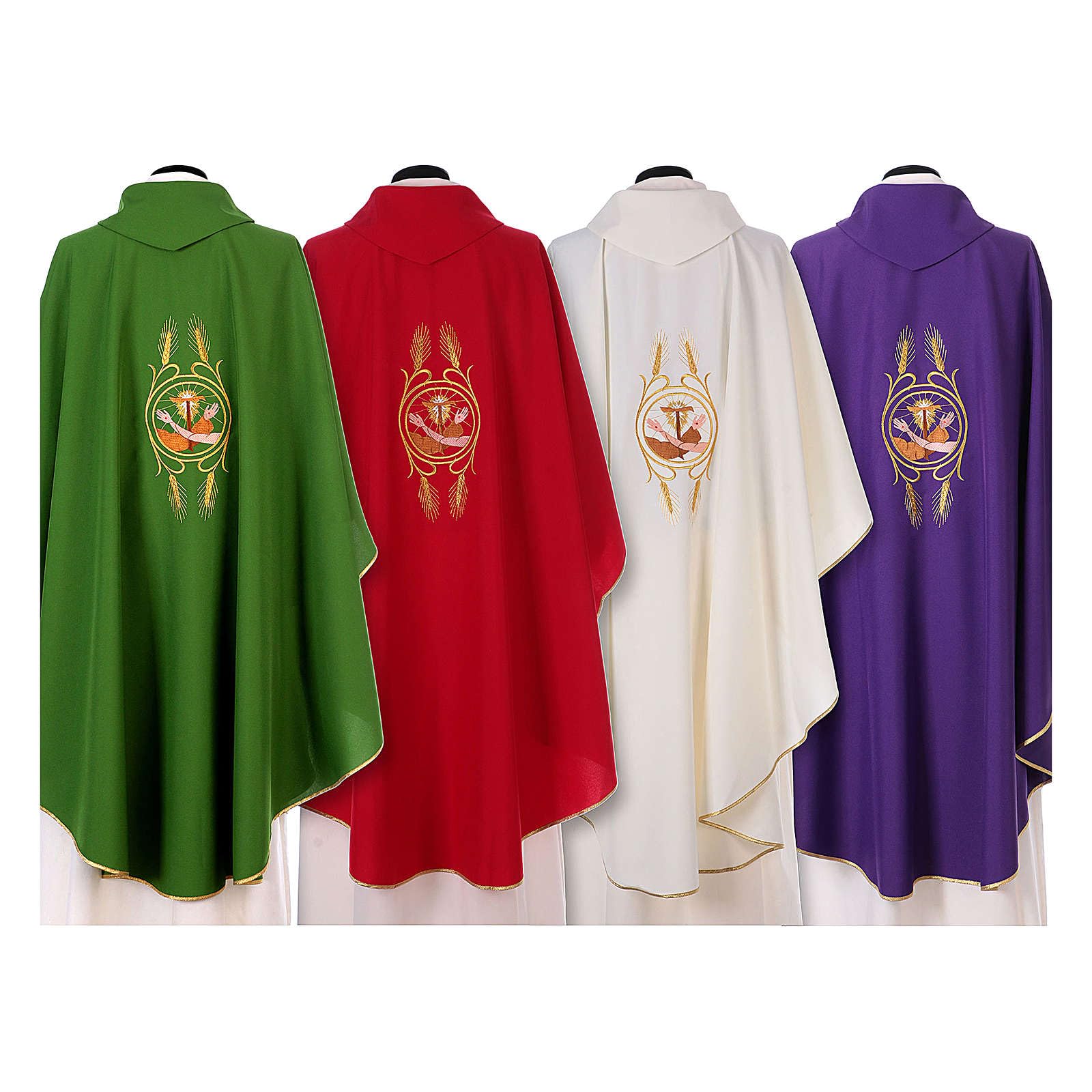 Holyart Kasel mit Franziskaner Wappen aus Polyester