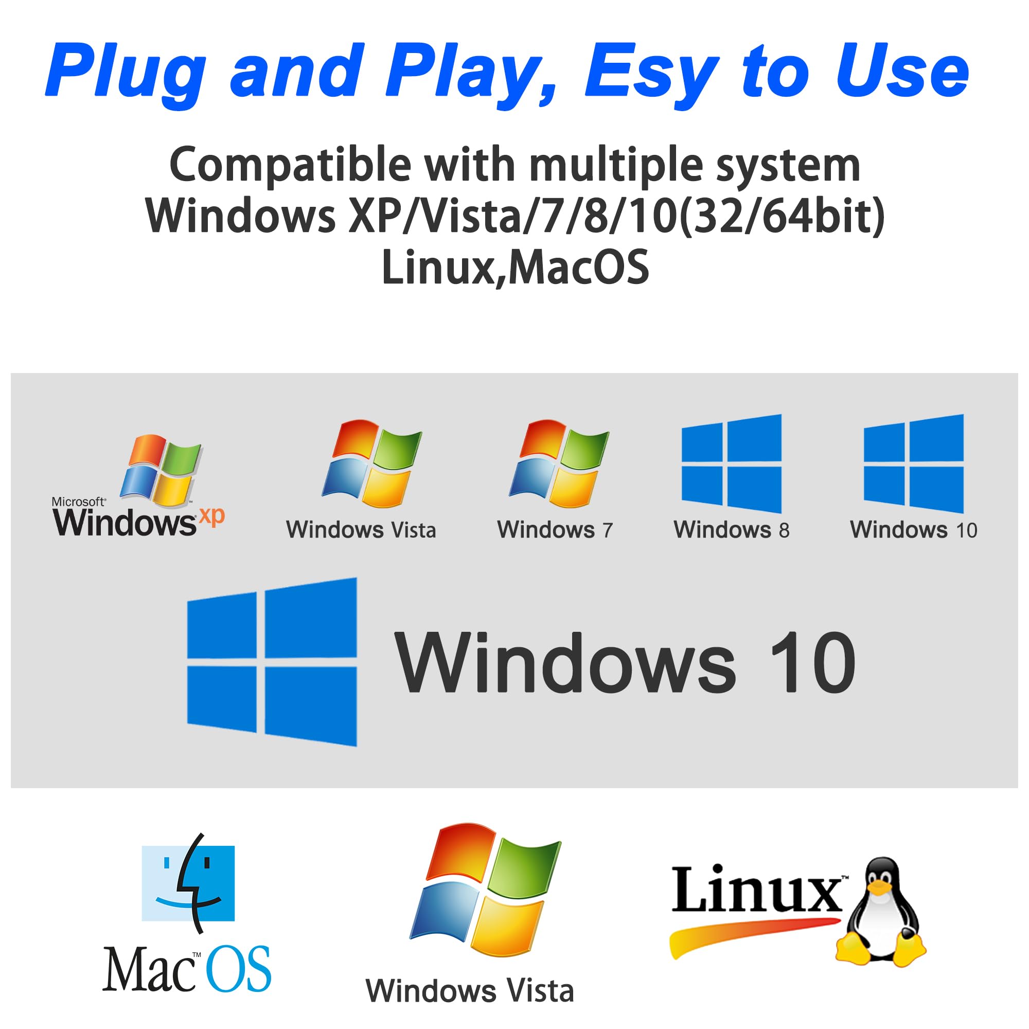 MEIRIYFA Emulador HDMI EDID 4K, enchufe simulado HDMI, emulador de pantalla fantasma sin cabeza, monitor virtual, emulador de paso EDID 3840 x 2160 @ 60 Hz, compatible con Windows Mac OSX Linux (2
