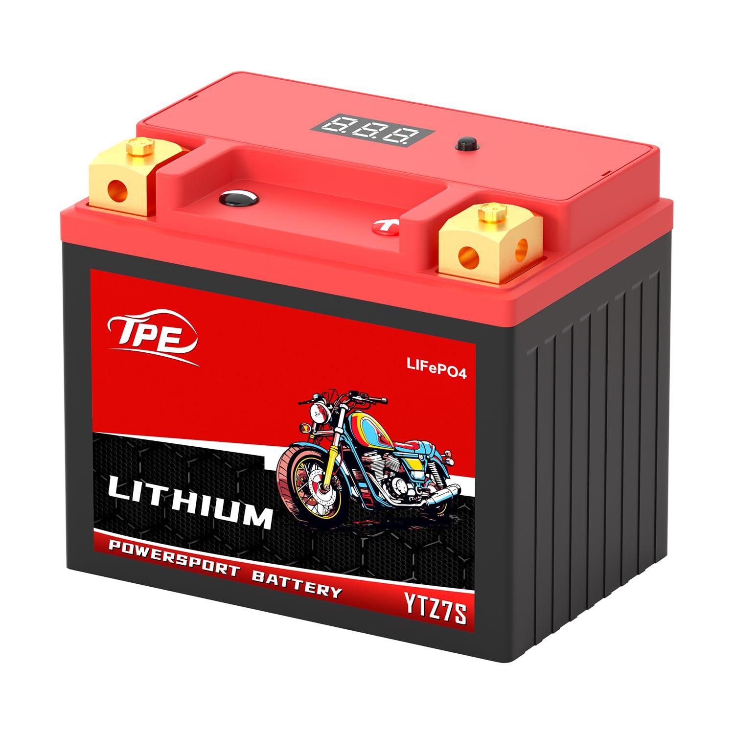 TPE Lithium YTZ7S-BS 12V 4AH 380CCA Motorcycle Battery Powersport Battery for ATV, Jet Ski, Scooter, PWC &amp; More