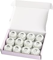 Vista 66 de Rhapsody Hilo de algodón perla tamaño 8 hilo de ganchillo Perle 12 bolas Set tejido a mano, bordado, sashiko, punto de cruz, costura, punto