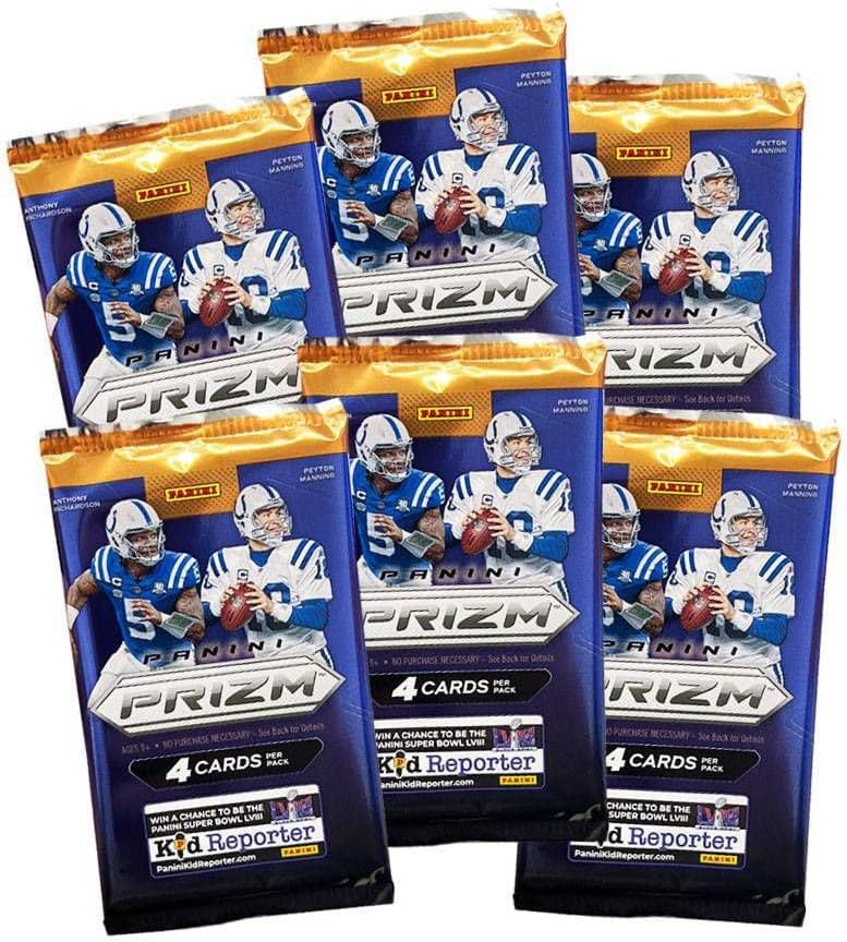 2023 Panini Prizm Football Blaster Box (6 Count Pack of 1)