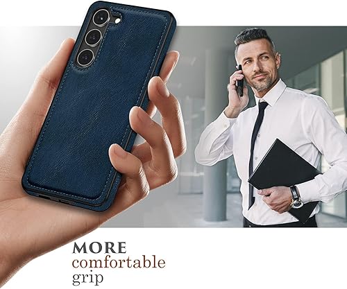 Miniatura 4 de LOHASIC Funda para teléfono Samsung Galaxy S23 Plus, elegante funda de piel sintética con puntada retro vintage S23+ para hombres y mujeres, agarre