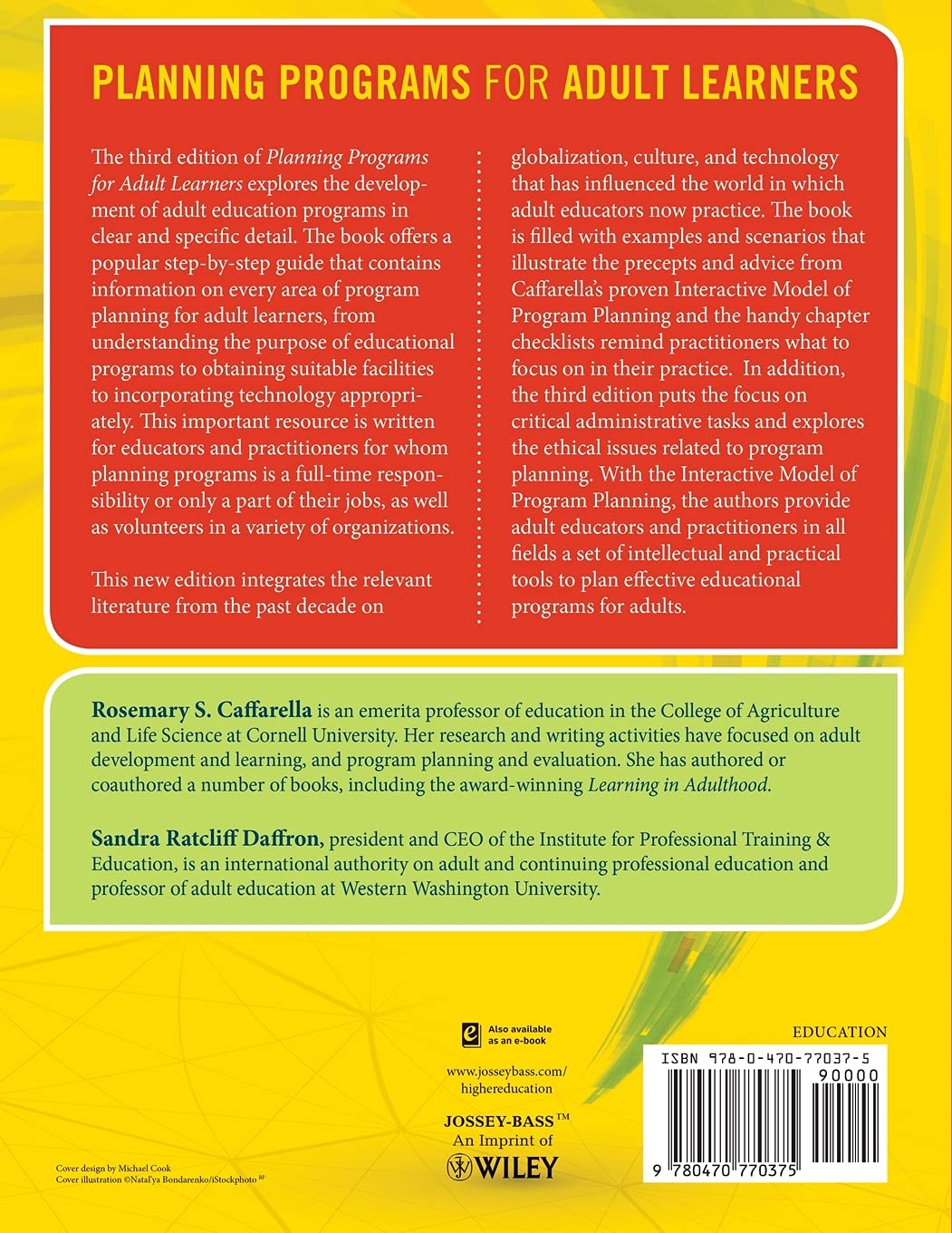 Planning Programs for Adult Learners: A Practical Guide      3rd Edition