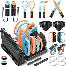 Kit de Accesorios para Switch 2 con Organizador Juegos, Accesorios Juego Deporte de Familiar para NS 2, Guarda Juegos para Joy-con 2, Dock Set compatible con Figuras interactivas para Switch 2