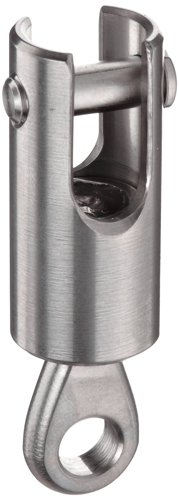 RONSTAN RF78B Grade Stainless Steel 316 Ball Bearing Barrel Style Eye and Fork Swivel, 1-7/8