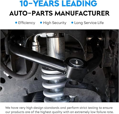 Miniatura 7 de Conjunto de brazo de control completo superior delantero para Jeep Cherokee 91-01, Comanche 91-92, Grand Cherokee 93-98, Wrangler 97-06 Kit de