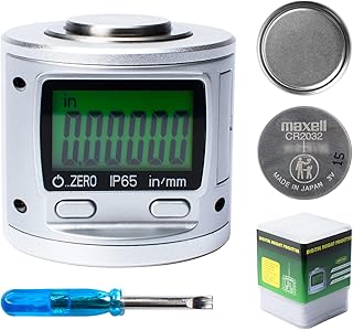 INPANOLS 0-3mm IP65 Digital Magnetic LCD Display Z Axis Height/Zero Pre-Setter, CNC Electronic Tool Setter, 0.001mm/0.0005" Resolution