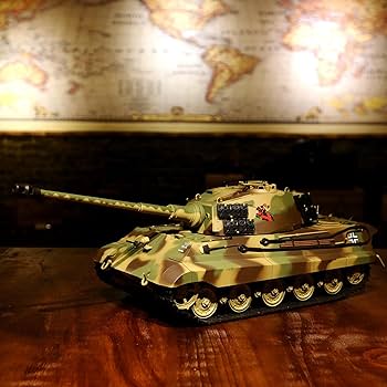 ヘンロン 1/16 ドイツ　キングタイガー　King Tiger RC戦車 迷彩 タミヤ 1/16 RCタンクシリーズ キングタイガー （ヘンシェル砲塔